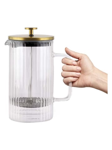 Vialli Design Dzbanek "Tulip" w kolorze złotym do herbaty - 1 l