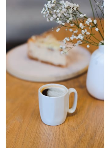 Vialli Design 2er-Set: Espressotasse "Fuori" in Weiß - 80 ml