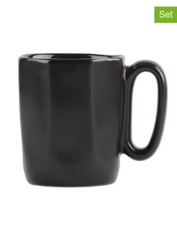Vialli Design 2-delige set: espressokoppen "Fuori" zwart - 80 ml