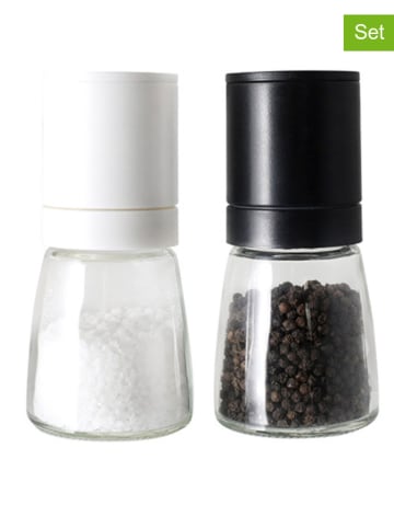 Vialli Design 3-delige kruidenmolenset zwart/wit