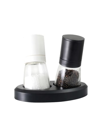 Vialli Design 3-delige kruidenmolenset zwart/wit