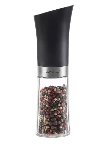 Vialli Design Elektro-Gewürzmühle in Schwarz - 150 ml