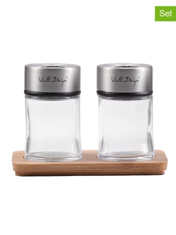 Vialli Design 3-delige zout- en peperstrooierset