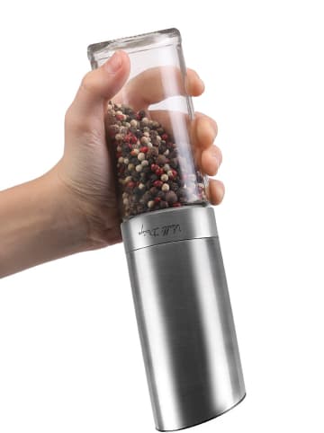 Vialli Design Elektro-Gewürzmühle in Silber