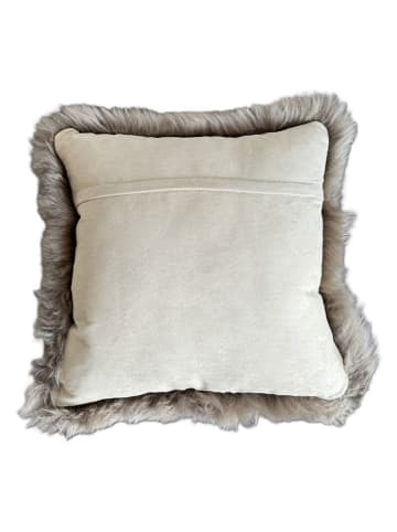 Kaiser Naturfellprodukte Lamsvacht kussen taupe