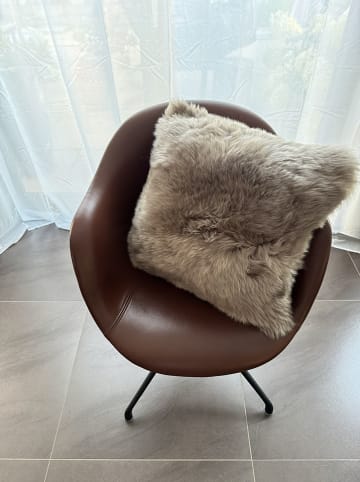 Kaiser Naturfellprodukte Lamsvacht kussen taupe