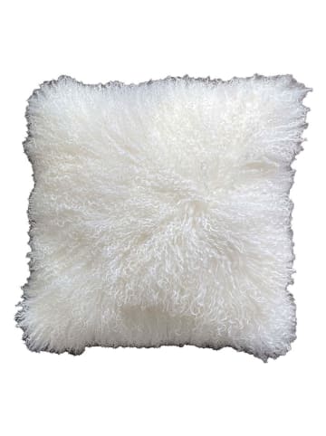 Kaiser Naturfellprodukte Wełniana poduszka "Tibet" w kolorze kremowym - 45 x 45 cm