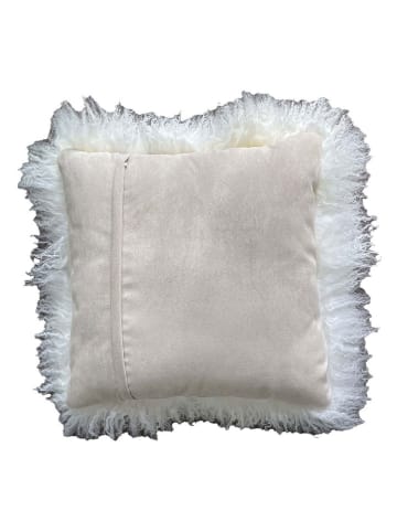 Kaiser Naturfellprodukte Wełniana poduszka "Tibet" w kolorze kremowym - 45 x 45 cm