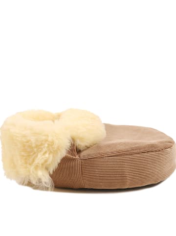 Kaiser Naturfellprodukte Ocieplacz wełniany w kolorze beżowym do stóp - 40 x 13 x 31 cm