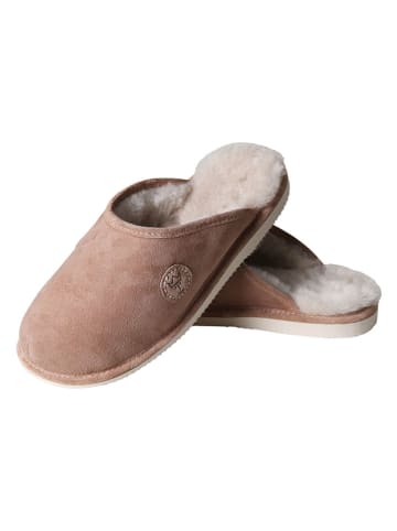 Kaiser Naturfellprodukte Pantoffels met lamsvacht lichtbruin