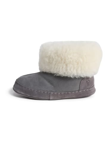 Kaiser Naturfellprodukte Pantoffels met lamsvacht "Göteborg" grijs