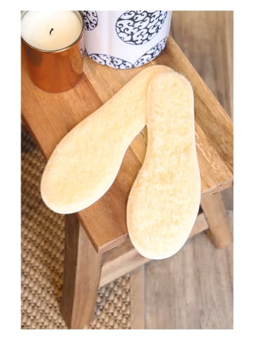 Kaiser Naturfellprodukte 2-delige set: lamsvacht inlegzolen beige