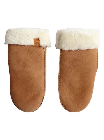 Kaiser Naturfellprodukte Wanten met lamsvacht lichtbruin