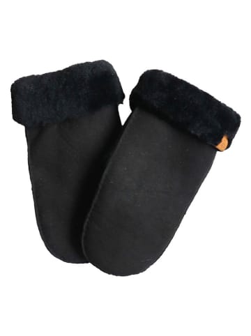 Kaiser Naturfellprodukte Wełniane rękawiczki w kolorze czarnym