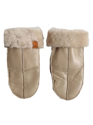 Kaiser Naturfellprodukte Lammfell-Fäustlinge "Nappa" in Beige