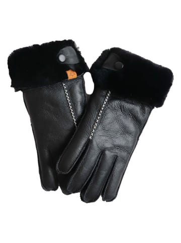 Kaiser Naturfellprodukte Handschoenen met lamsvacht "Lady" zwart