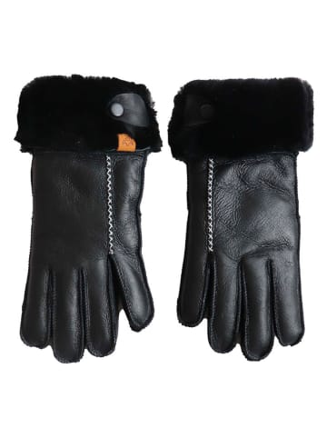 Kaiser Naturfellprodukte Handschoenen met lamsvacht "Lady" zwart