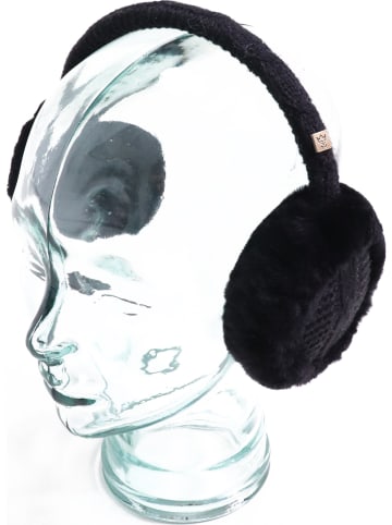 Kaiser Naturfellprodukte Nauszniki w kolorze czarnym