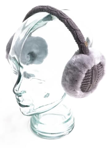 Kaiser Naturfellprodukte Nauszniki w kolorze szarym