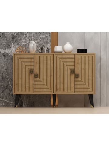Evila Sideboard "Ahart" lichtbruin - (B)120 x (H)80 x (D)30 cm