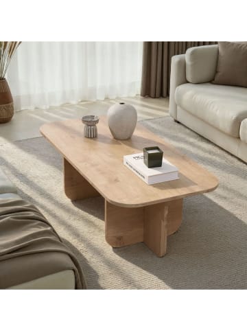 Evila Salontafel "Akira" lichtbruin - (B)120 x (H)41 x (D)60 cm