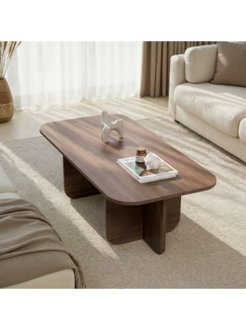 Evila Couchtisch ''Akira'' in Braun - (B)120 x (H)41 x (T)60 cm