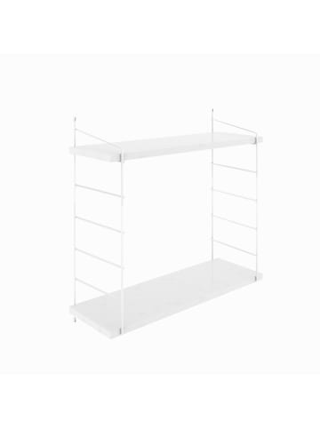 Evila Wandregal "Armoni" in Weiß - (B)72 x (H)58 x (T)20 cm