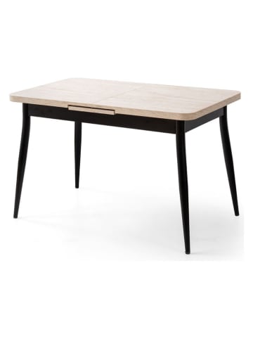 Evila Esstisch "Ay" in Beige - (B)120 x (H)75 x (T)70 cm