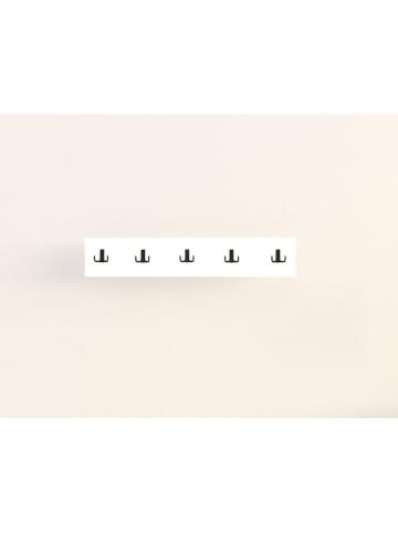 Evila Wandgarderobe in Weiß - (B)80 cm - (H)17 cm - (T)1,8 cm