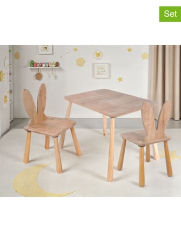 Evila 3-delige set: kinderzitgroep lichtbruin