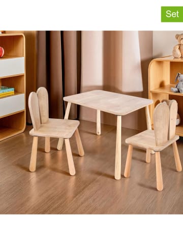 Evila 3tlg. Set: Kinderstühle in Beige