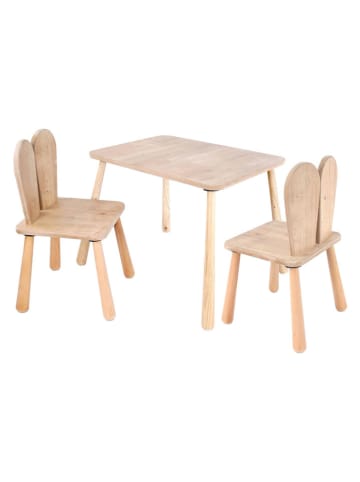 Evila 3tlg. Set: Kinderstühle in Beige
