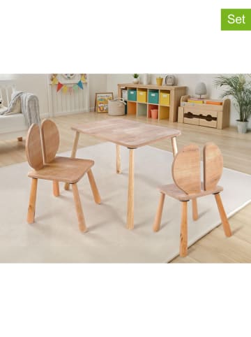 Evila 3-delige set: kinderzitgroep lichtbruin