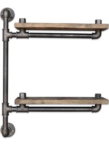 Scandinavia Concept Wandmeubel "Boru" walnotenhout - (B)47 x (H)60 x (D)13 cm