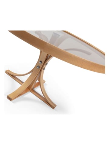 Evila Salontafel "Boston" beige - (H)47 x Ø 80 cm