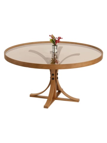 Evila Salontafel "Boston" lichtbruin - (H)47 x Ø 80 cm