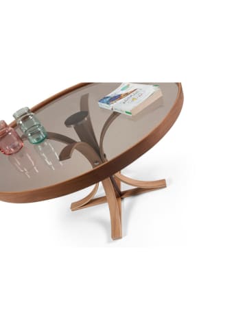 Evila Salontafel "Boston" lichtbruin - (H)47 x Ø 80 cm