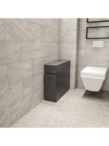 Evila Badkamerkast "Calencia" grijs - (B)19 x (H)55 x (D)60 cm