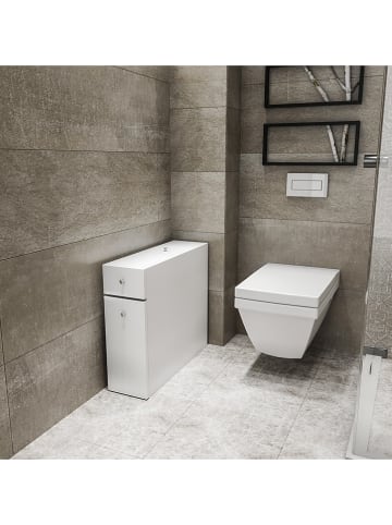 Evila Badkamerkast "Calencia" wit - (B)19 x (H)55 x (D)60 cm