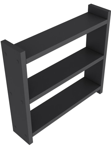 Evila Keukenwandmeubel "Denver" zwart - (B)34 x (H)10 x (D)30 cm