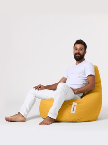 Evila Sitzsack "Drop" in Orange - (B)80 x (H)80 x (T)80 cm