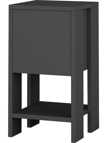Evila Nachttisch "Ema" in Anthrazit - (B)30 x (H)55 x (T)30 cm