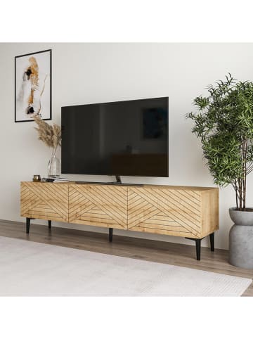 Evila TV-Regal "Felix" in Beige - (B)160 x (H)44,1 x (T)31,4 cm
