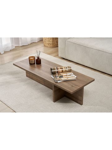 Evila Couchtisch "Harbor" in Braun - (B)120 x (H)30 x (T)45 cm