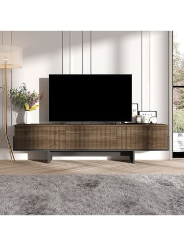 Evila TV-meubel bruin - (B)180 cm - (H)44,6 cm - (D)30 cm
