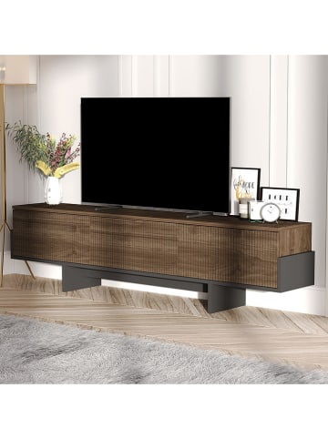 Evila TV-Regal in Braun - (B)180 cm - (H)44,6 cm - (T)30 cm
