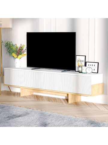 Evila TV-Regal in Weiß - (B)180 cm - (H)44,6 cm - (T)30 cm