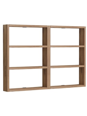 Evila Wandmeubel "Hexa" lichtbruin - (B)86,4 x (H)60 x (D)9 cm