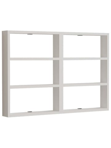 Evila Wandregal ''Hexa'' in Weiß - (B)86,4 x (H)60 x (T)9 cm