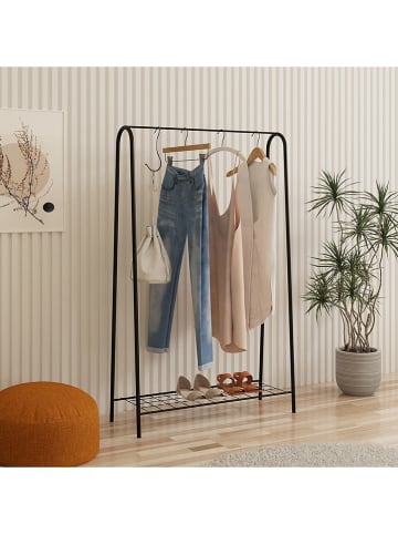 Evila Wieszak "Igor" w kolorze czarnym na ubrania - 144 x 89 x 36 cm